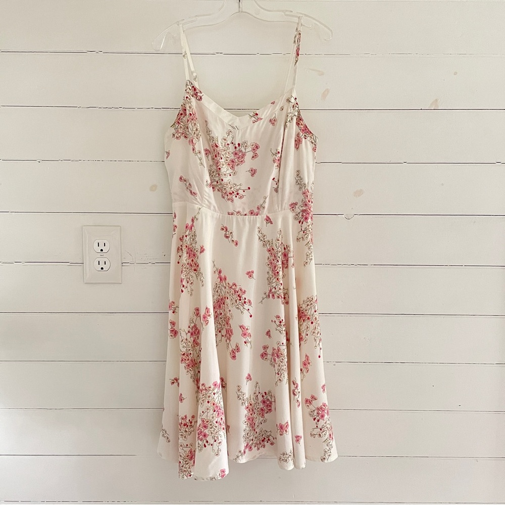 Old Navy White and Pink Floral Dress